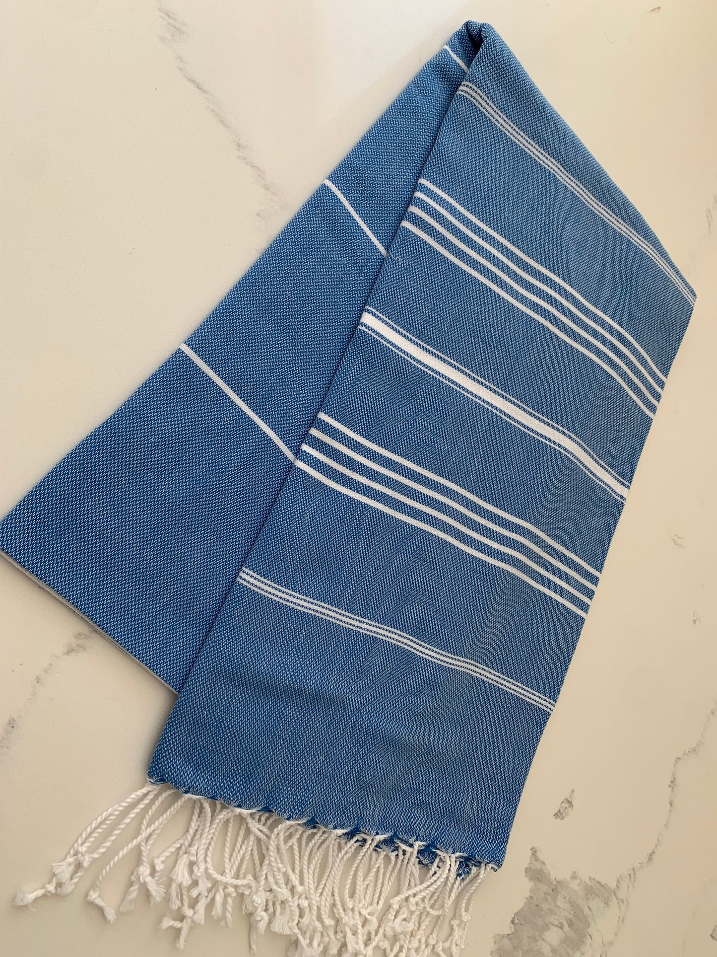 Turkish Towel/Throw Navy Blue Peshtemal