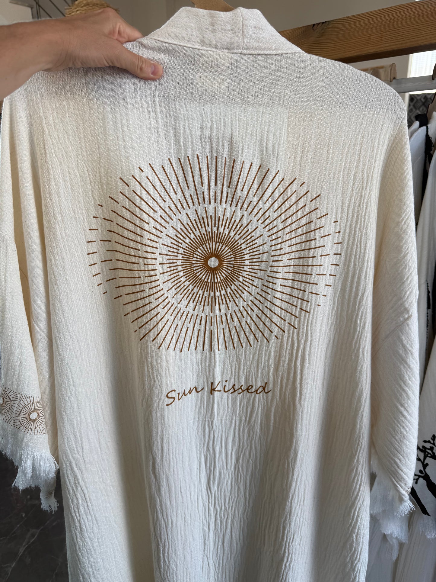 Custom print wholesale kaftan/kimono