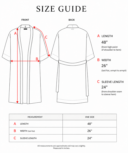 Kaftan Jacket - Denim Blue & Red - 100% cotton