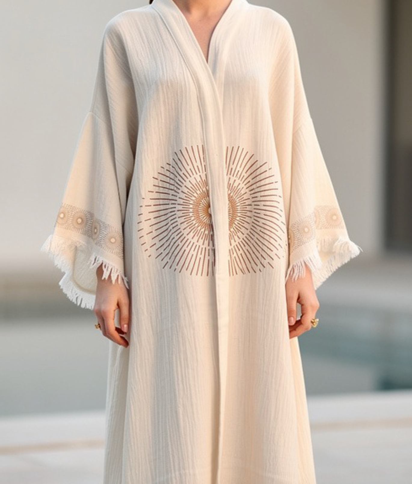 Custom print wholesale kaftan/kimono